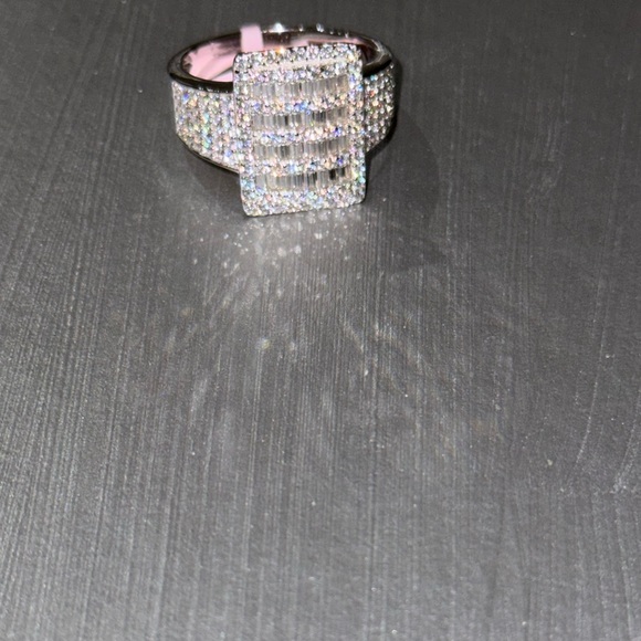 14k Gold Vermeil VVS Mens Iced GRA Certified Moissanite Diamond Ring PASS Tester - Picture 6 of 6